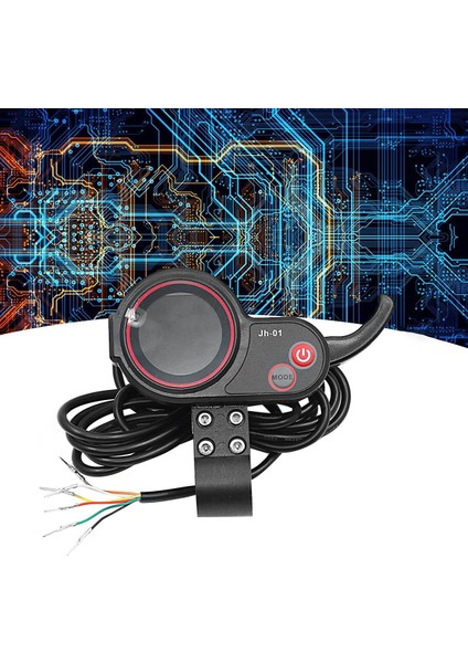 Jh-01 Metre Pano LCD Ekran Sadece Aynı Model Için E-Bisiklet Elektrikli Scooter Metre Gaz Kelebeği Uzun Kablo (Yurt Dışından) indirimleri