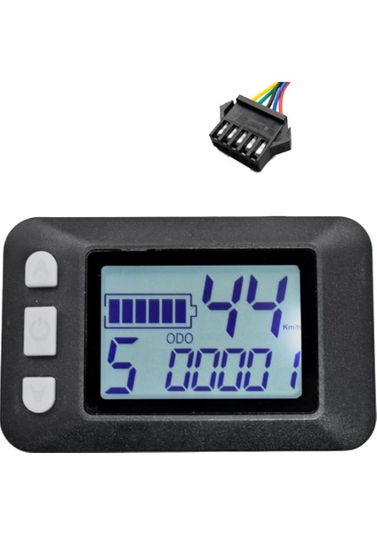 P9 LCD Ekran Kontrol Paneli LCD Ekran 24V 36V 48V 60V Elektrikli Bisiklet Ölçer Elektrikli Scooter Için LCD Ekran (Sm Fiş 5pın) (Yurt Dışından)