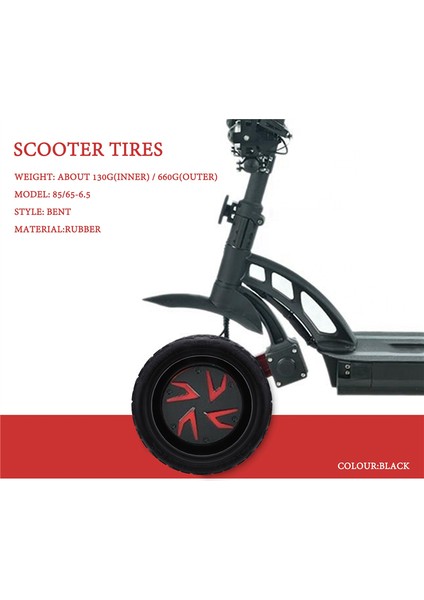 10 Inç Elektrikli Skuter Lastiği 85/65-6.5 Iç Tüp/dış Lastik Kugoo G-Booster/g2 Pro Bisiklet Parçaları, Bükülmüş (Yurt Dışından) indirimleri