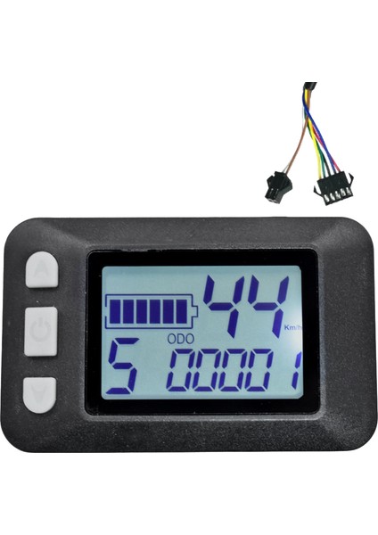 P9 LCD Ekran Gösterge Paneli Metre LCD Ekran 24V 36V 48V 60V Elektrikli Bisiklet Ölçer Elektrikli Scooter Için LCD Ekran (Sm Fiş) (Yurt Dışından)