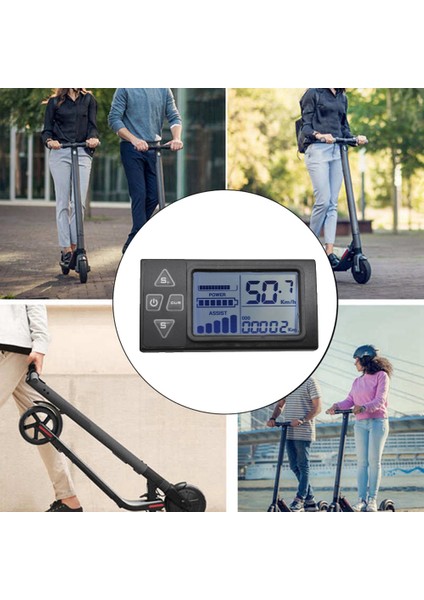 24V 36V 48V 60V S861 LCD Ebike Ekran Pano Metre Elektrikli Bisiklet Için Bldc Denetleyici Kontrol Paneli (Sm Fiş) (Yurt Dışından) fiyatları
