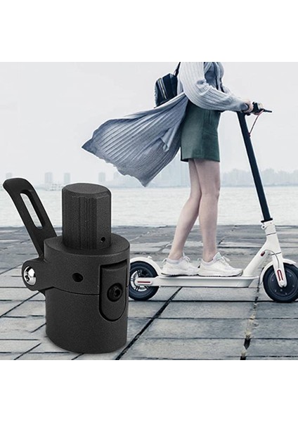 Katlanır Direk Tabanı - Kilit Vidalı Kanca Metal Konnektör - M365 Elektrikli Scooter ile Uyumlu(Siyah) (Yurt Dışından) fiyatları