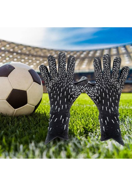 Kaleci Eldivenleri Lateks Futbol Kaleci Kaleci Eldivenleri Kaymaz Futbol Eldiveni Parmak Koruma Eldiveni Siyah, No.9 (Yurt Dışından) modelleri