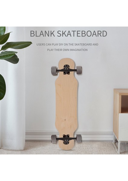 9 Katmanlı Akçaağaç Boş Kaykay 8 Inç Kaykaylar Doğal Paten Güverte Kaykaylar Güverte Akçaağaç Longboard (Yurt Dışından) fiyatları