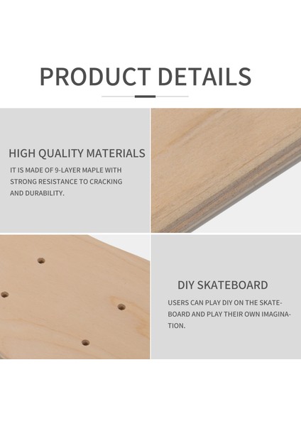 9 Katmanlı Akçaağaç Boş Kaykay 8 Inç Kaykaylar Doğal Paten Güverte Kaykaylar Güverte Akçaağaç Longboard (Yurt Dışından) indirimleri