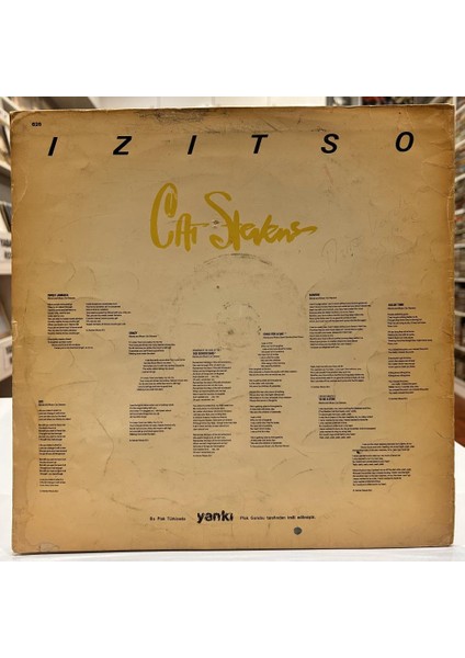 Cat Stevens ‎- Izitso Lp - Plak