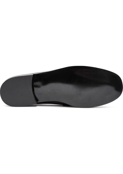Kadın Siyah Toka Detaylı Deri Maskülen Loafer 24WFD161716 fırsatları