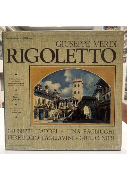 Giuseppe Verdi - Rigoletto Lp Box Set - Plak