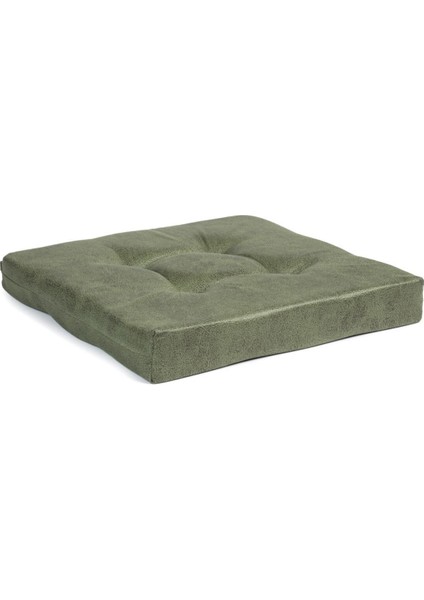 Sandalye Minderi Su Itici Güneşe Dayanaklı Düğmeli Bahçe-Balkon Minder 50x50x8cm 4 Adet