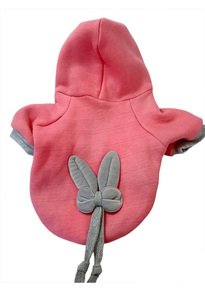 Pinky Rabbit Sweatshirt Kapşonlu Kedi Kıyafeti fırsatları