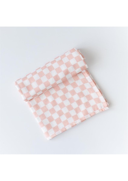 Çok Amaçlı Organik Müslin Örtü - 100 X100 cm Pudra Dama