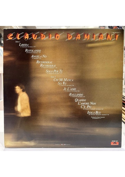 Claudio Damiani ‎- Claudio Damiani 1981 Baskı Lp - Plak fiyatları