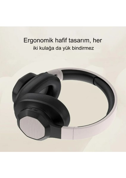 Bluetooth 5.1 Stereo Kulaklık Güçlü Bas Hd Ses Efekti Kulaküstü Kulaklık Ios Android Uyumlu