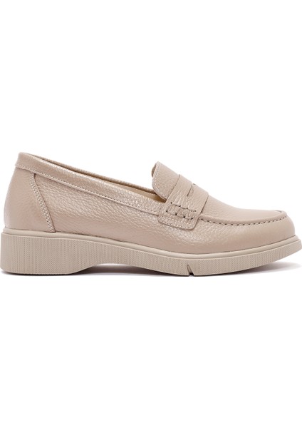 Kadın Vizon Deri Comfort Loafer 24WFD1516FT