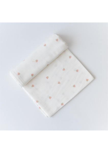 Çok Amaçlı Organik Müslin Örtü - 100 X100 cm Tulip / Lale