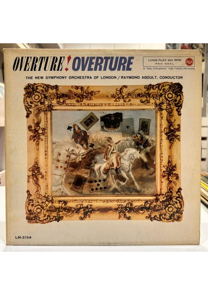 The New Symphony Orchestra Of London - Raymond Agoult ‎- Overture! Overture 1959 Baskı Lp - Plak