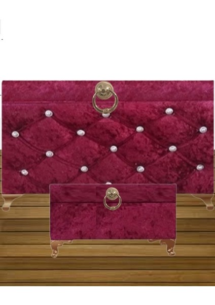 Sonem Sandık Gelin Damat Bohça Nişan Sandığı 2'li 0316 modelleri