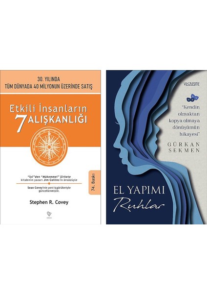 Etkili İnsanların 7 Alışkanlığı - El Yapımı Ruhlar 2 Kitap