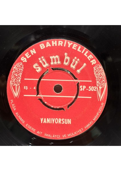 Şen Bahriyeliler - Yaniyorsun Dedikodu 45'lik - Plak