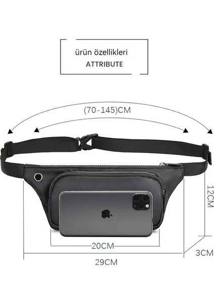 Doğa Sporları Bel Paketi Erkek ve Kadın Koşu Cep Telefonu Çantası Omuz Eğik Çapraz (Yurt Dışından)