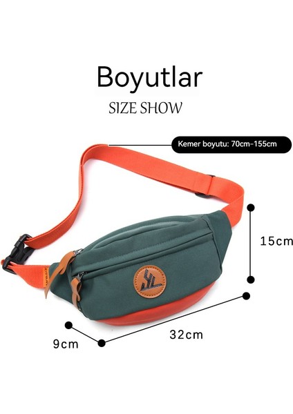 Bel Çantası Crossbody Omuz Çantası Göğüs Çantası Spor Salonu Telefon Çantası (Yurt Dışından) fırsatları