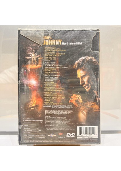 Johnny Hallyday ‎– 100% Johnny - Live A La Tour Eiffel DVD