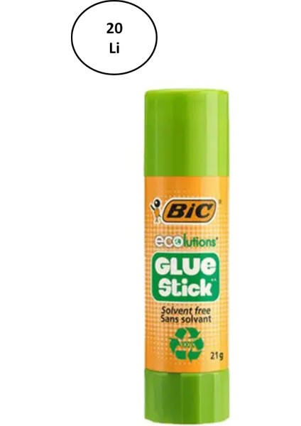 Lokal Marketing Bic 8923452 Eco Glue Stick Yapıştırıcı 21 gr 20'li - LKM6812-4240