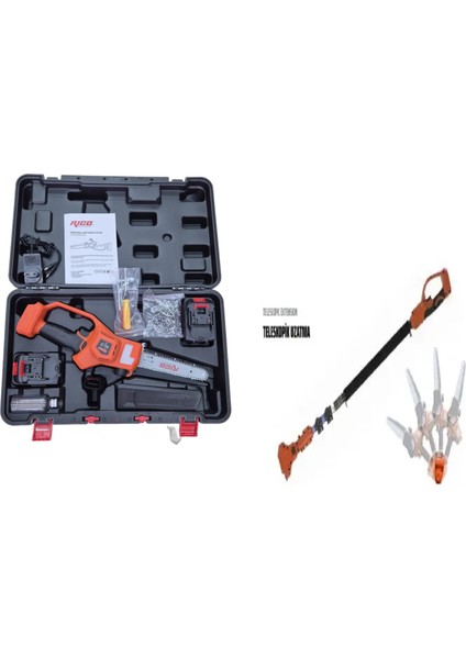 Şarjlı Zincirli Testere Teleskopik Uzatma Kolu Rico