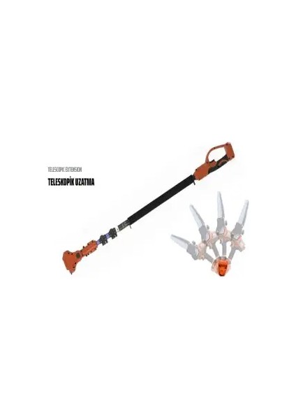 Şarjlı Zincirli Testere Teleskopik Uzatma Kolu Rico modelleri