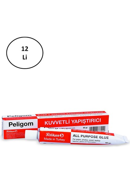 Lokal Marketing Pensan Pelikan Peligom No:11 90GR Tüp Yapıştırıcı 12'li - LKM7340-1568