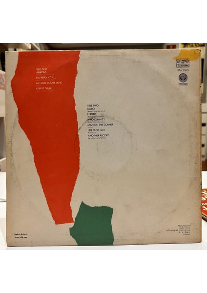 Genesis ‎- Abacab 1984 Baskı Lp - Plak