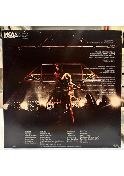 Neil Diamond ‎- Hot August Night 1980 Baskı Lp - Plak fiyatları