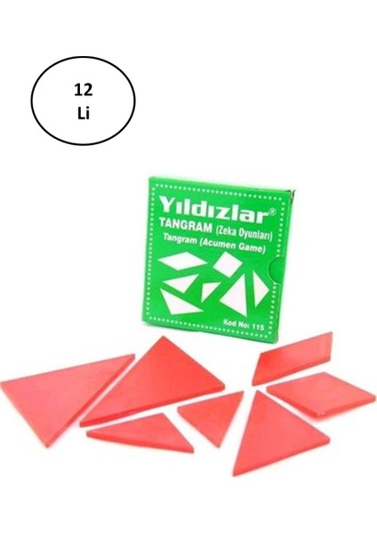 Lokal Marketing Yıldızlar Tangram Zeka Oyunu 12'li - LKM3468-1747