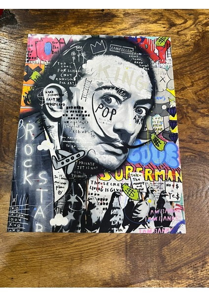 Kadife Salvador Dali Dikiş Aksesuarı Aplike