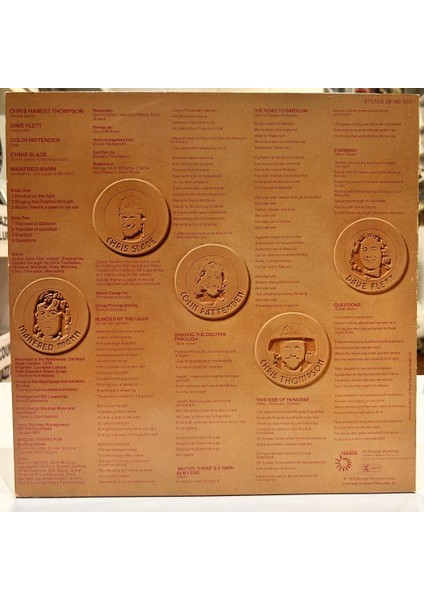 Manfred Mann's Earth Band - The Roaring Silence 1977 Baskı Lp - Plak fiyatları