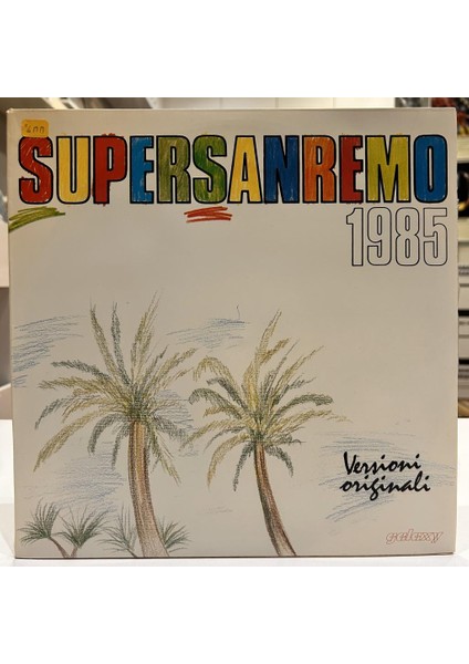 Supersanremo 1985 Baskı Lp - Plak
