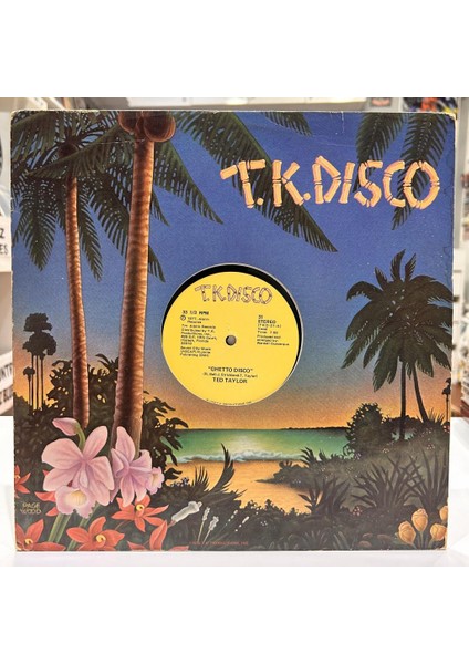 Ted Taylor ‎- Ghetto Disco 1977 Baskı 12" Maxi Single - Plak