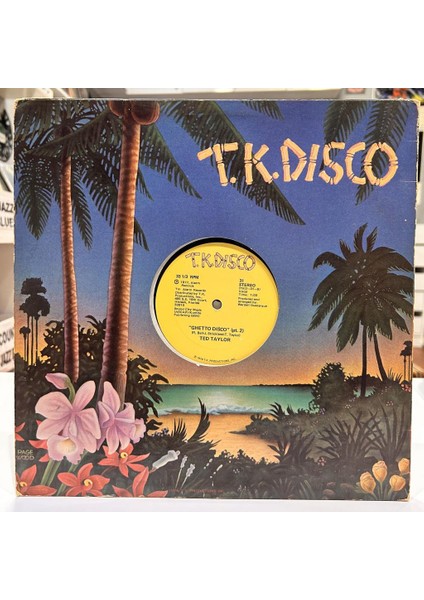 Ted Taylor ‎- Ghetto Disco 1977 Baskı 12" Maxi Single - Plak