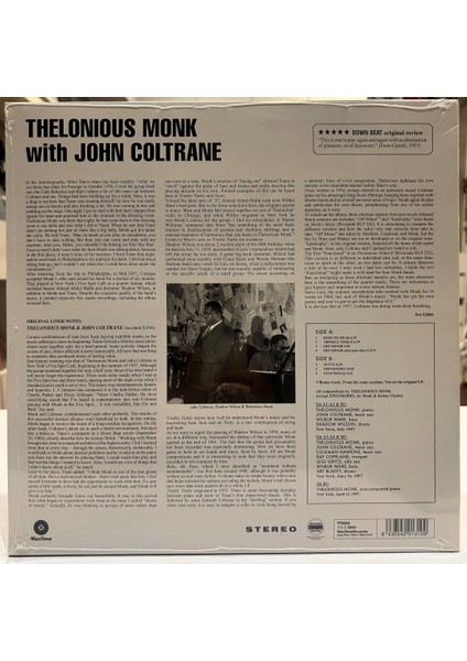 Thelonious Monk With John Coltrane - Thelonious Monk With John Coltrane Lp - Plak