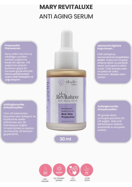 Revitaluxe Anti Aging Serum 30 ml