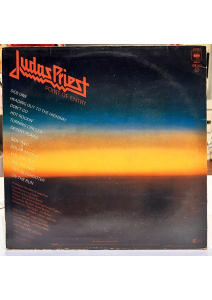 Judas Priest - Point Of Entry 1981 Baskı Lp - Plak fiyatları
