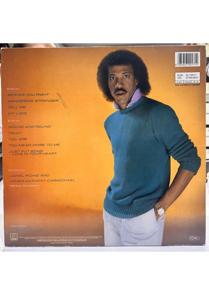 Lionel Richie - Lionel Richie 1982 Baskı Lp - Plak