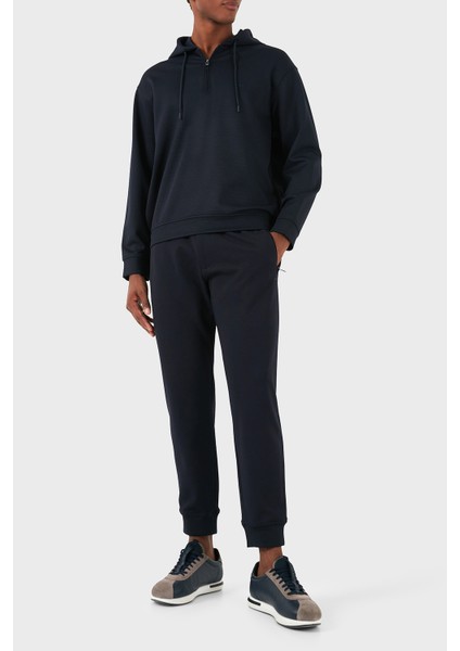 Yünlü Logolu Regular Fit Yarım Fermuarlı Kapüşonlu Sweat Erkek Sweat 6D1MC9 1jhqz 0920 modelleri