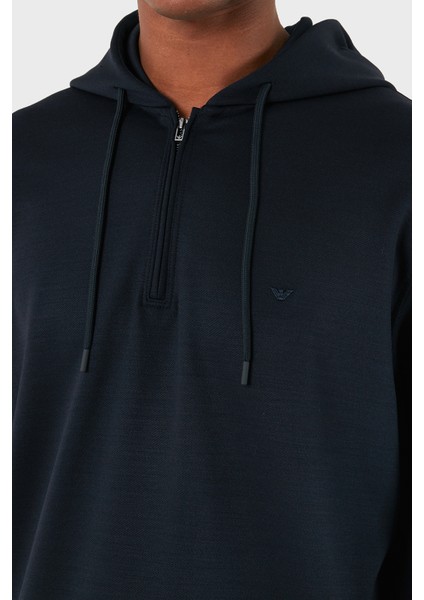 Yünlü Logolu Regular Fit Yarım Fermuarlı Kapüşonlu Sweat Erkek Sweat 6D1MC9 1jhqz 0920 indirimleri