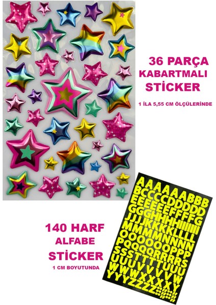 Lila Çocuk Kaskı Spor Yıldızlar ve Harfler Stickerlı Koruyucu Kask Pembe Dizlik Dirseklik Seti