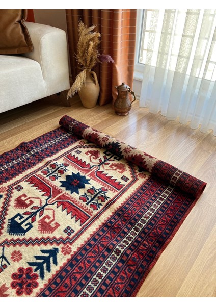 101X170 cm Küçük Alanlar Için Tribal Desenli El Dokuma Vintage Kilim modelleri