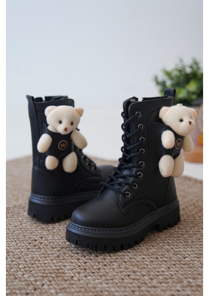 D006 Günlük Ortopedik Ayıcıklı Kız Çocuk Botu