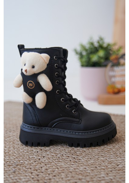 D006 Günlük Ortopedik Ayıcıklı Kız Çocuk Botu modelleri