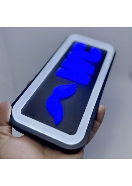 'bay Wc' Işıklı Özel Tabela LED Ile Neon Görünümlü Tabela (29X15CM)