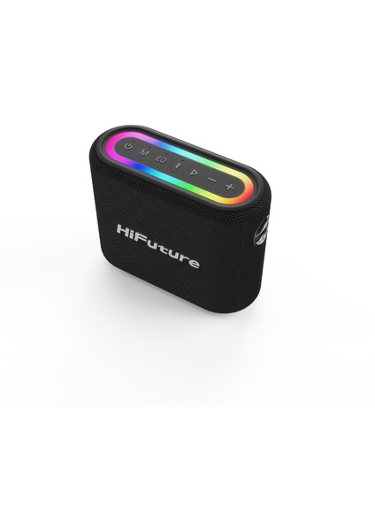 Vocalist 200 Bluetooth 5.0 100W Rgb Aydınlatmalı Bt/aux/usb/sd Kart Girişli Mikrofonlu Taşınabilir Karaoke Sistemi Kablosuz Hoparlör Siyah